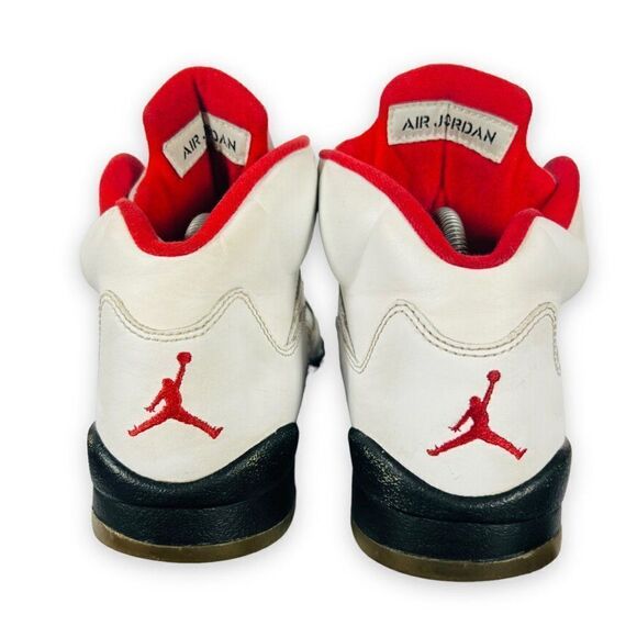 Air Jordan 5 Retro GS 2013 'Fire Red' 440888-100 Youth 4.5 - Picture 5 of 11